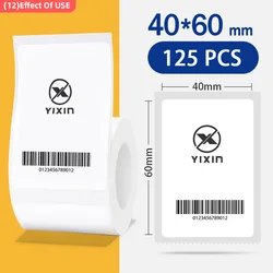 Waterproof Self-Adhesive Thermal Label Stickers for Portable Mini Printer (12-4060)