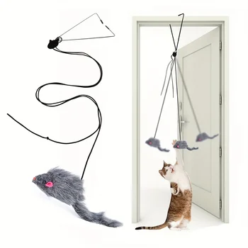 Door Hanging Cat Toy – Interactive Stress Relief Kitten Toy 1