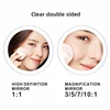 8 inch Wall Mounted Makeup Mirror Chrome 3X-10X Magnifying 3 color LED light Double Side Bathroom Smart Shaving Cosmetic Mirrors 4