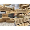 54 PCS Questions Tumbling Tower Game Ice Breaker Questions Tumbling Wood Color Wooden Giant Wood Stacking Game With Scoreboard 1