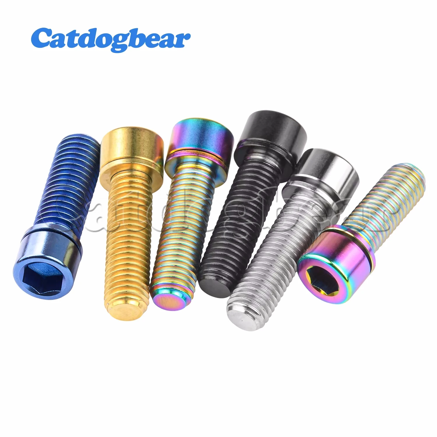Pernos De Titanio Wanyifa M7 – Longitudes 20 A 50 Mm, Cabeza Hexagonal, Grado 5, Para Pivote De Cuadro