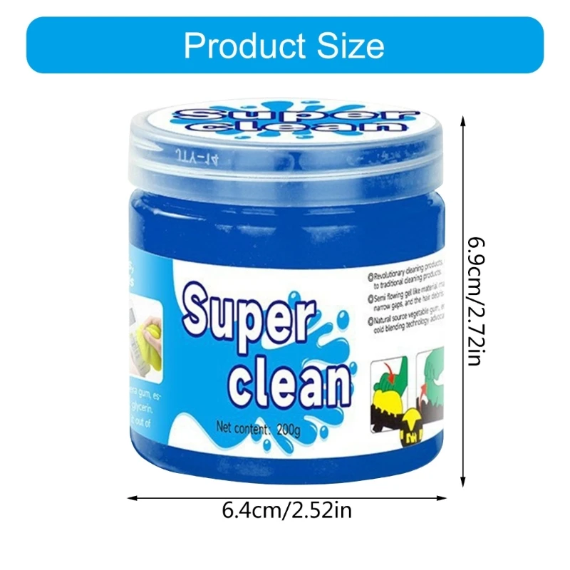 160g/200g Flexible Keyboard Cleaner Car Cleaning Gel Detailing Tool Automotive Interior Clean Gel Dust Mud N84F