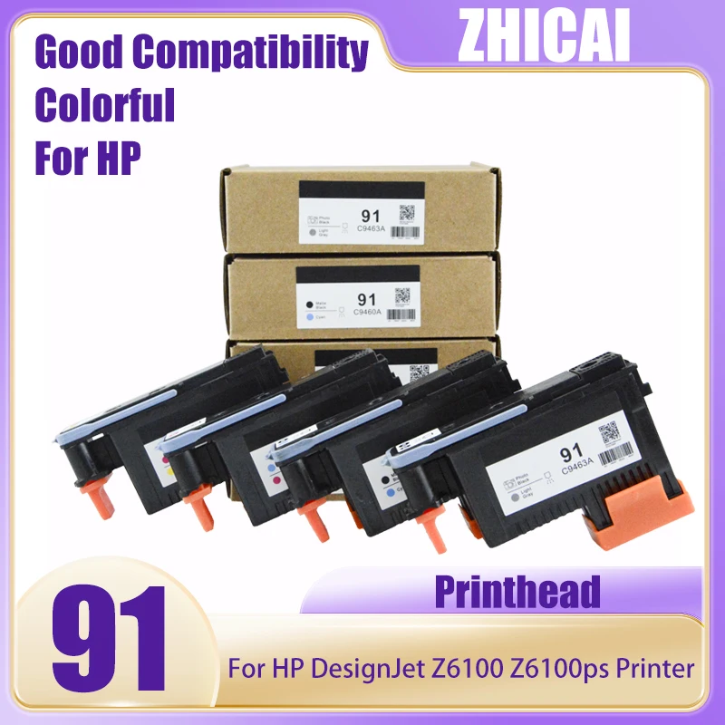 HP 91 Printhead HP91 hp91 Print Head/Nozzle For HP DesignJet Z6100 Z6100ps Printer C9460A C9461A C9462A C9463A