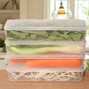 1/5pcs Fresh Box Refrigerator Storage Boxes Scallions Food Container with Lid Food Cold Container Kitchen Sealed Storage Box 4