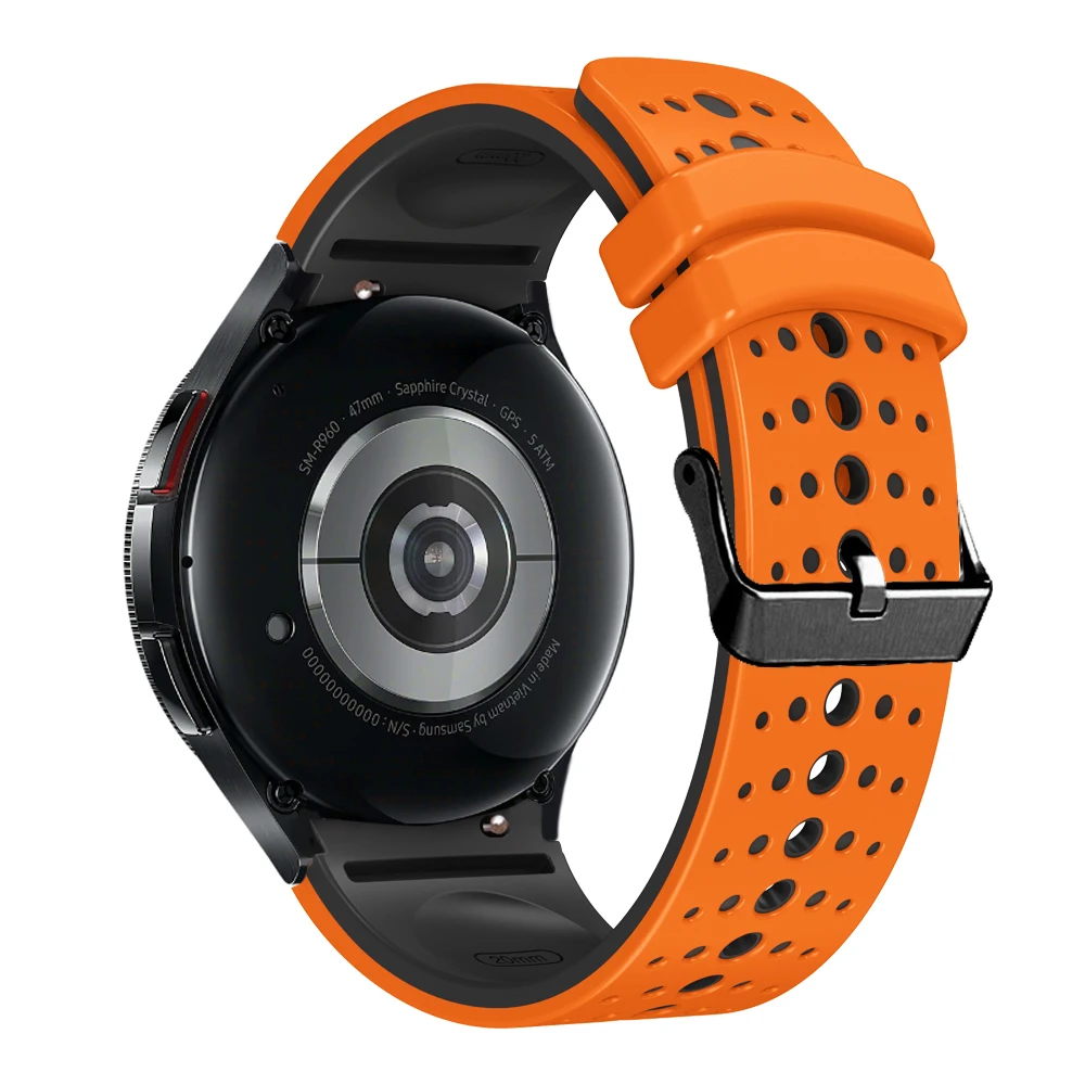 Breathable No-Gap Silicone Watch Strap