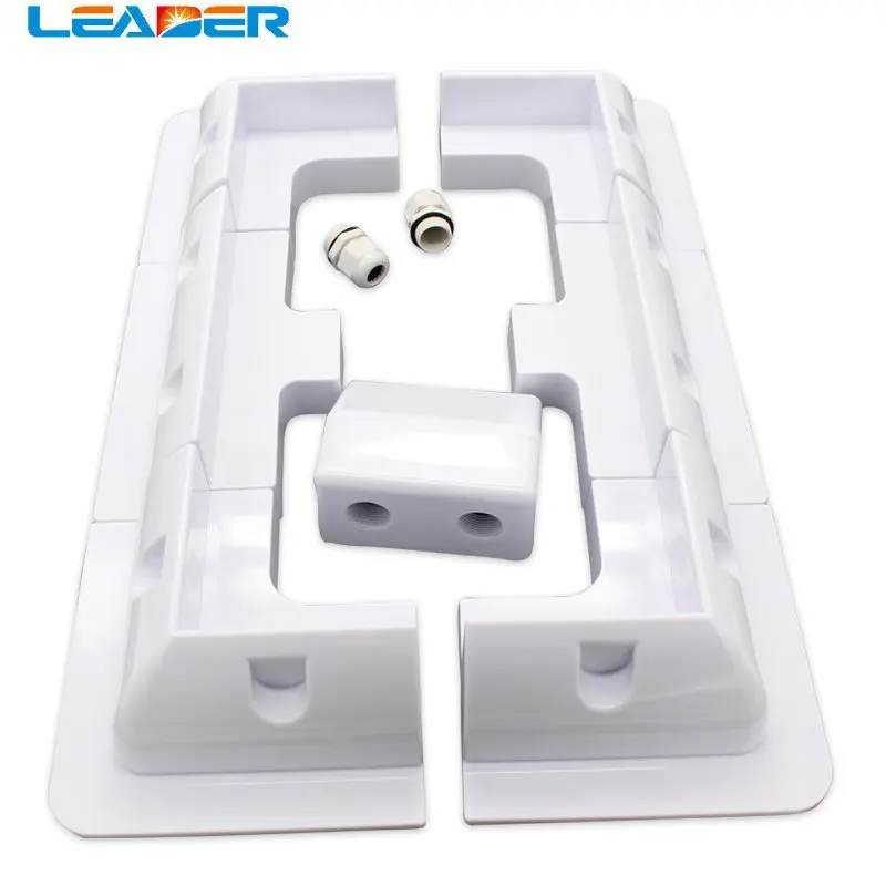 EU RV Top Roof Solar Panel Mounting Fixing Bracket Kit Wire Box ABS Supporting Holder for Caravans Camper Boat Yacht Motorhome motor mounting bracket folding shelf bracket shelf bracket tv wall mount bracket