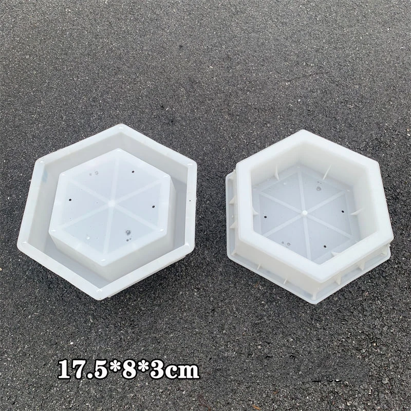 Hollow Hexagonal Plastic Mold for River Slope Project Slope Protection Six-Block Grass Planting Brick Concrete Decoration