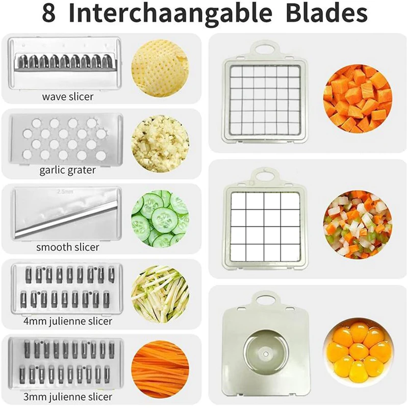 12 in 1 Multifunctional Vegetable Slicer Cutter Shredders – Abodes Well