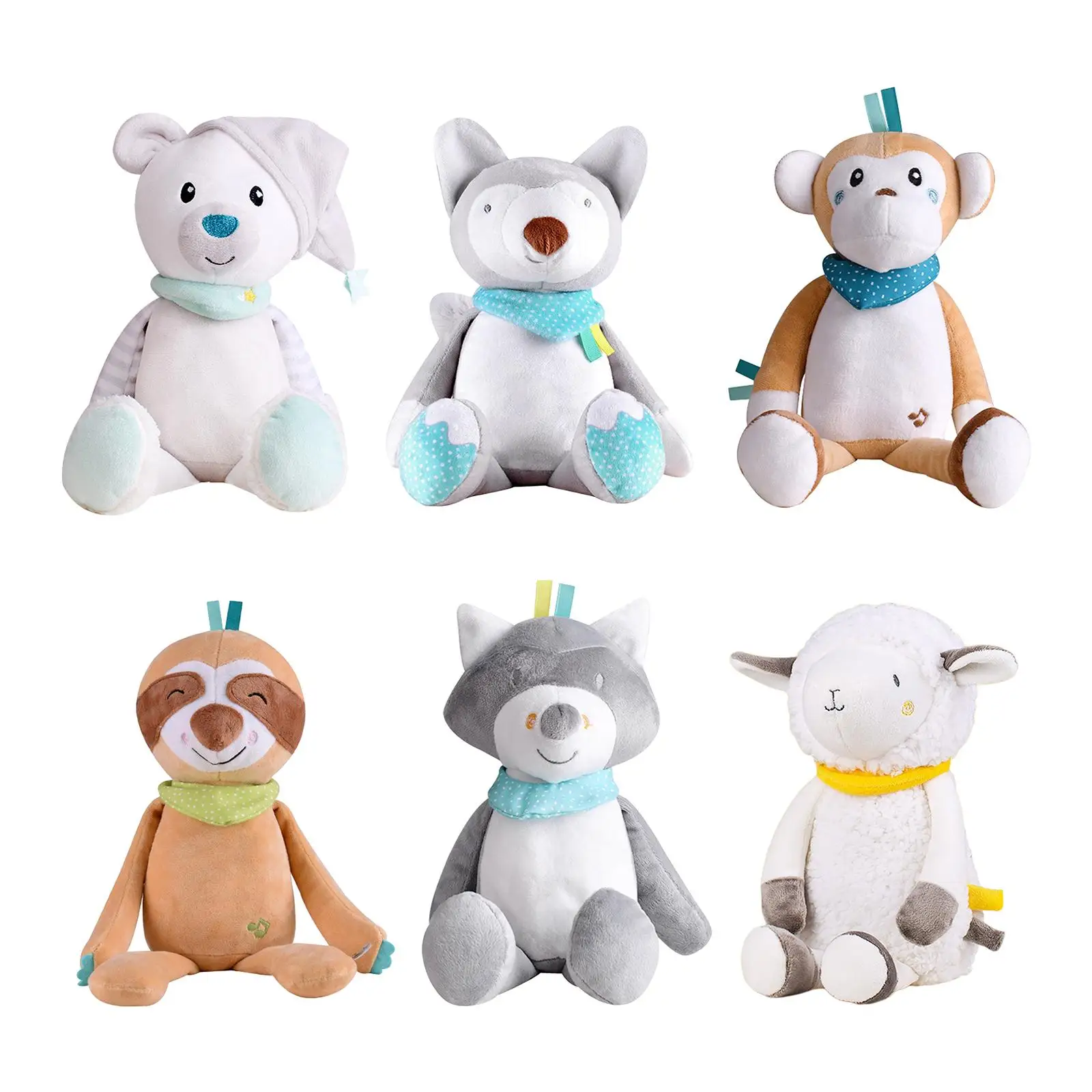 

Musical LED Stuffed Animals Creative Lullaby Light up Soft Singing Pillows Plush Toys for Girls Boys Newborns Toddlers Kids