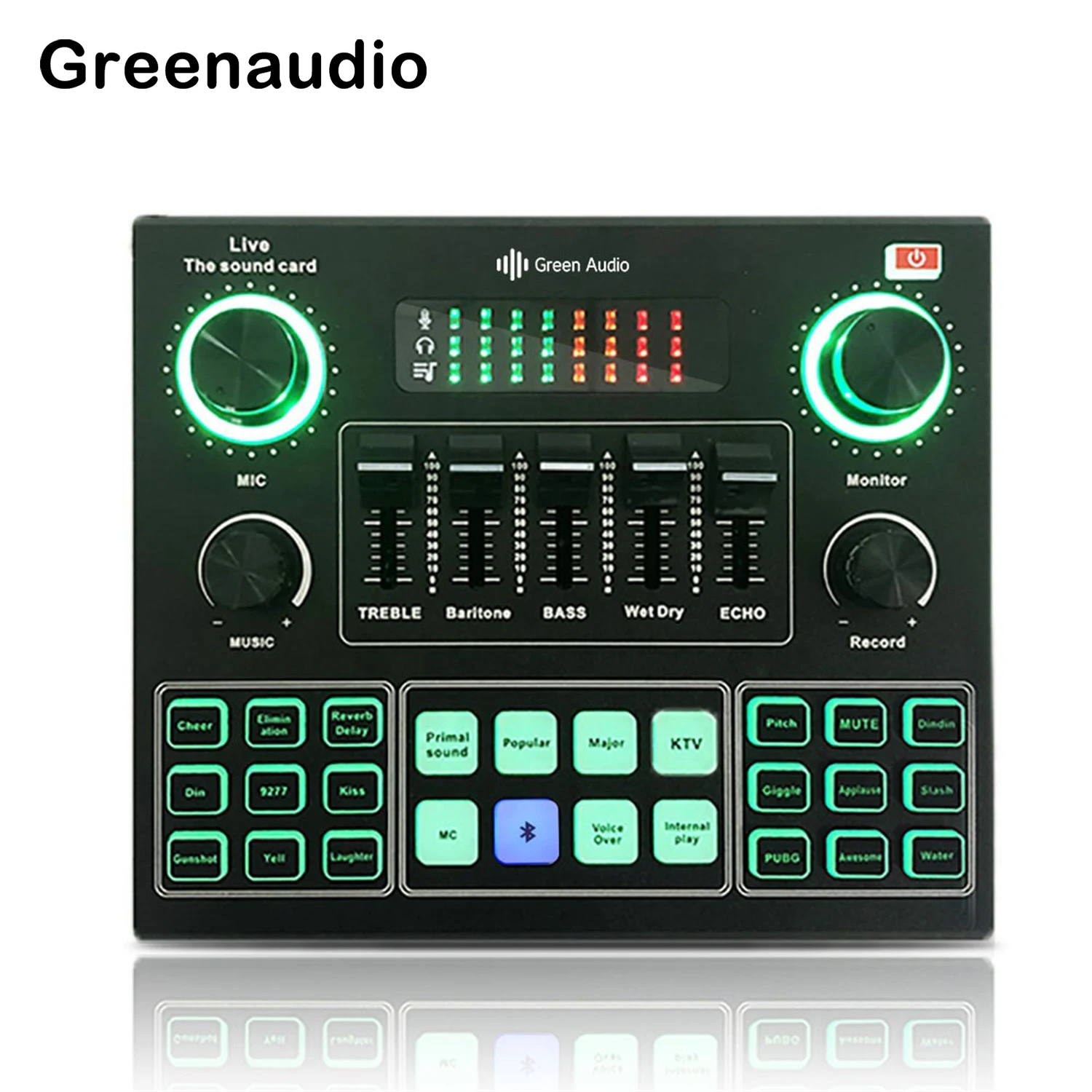 

GAX-V9 профессиональная звуковая карта для потоковой передачи в реальном времени для высококачественного воспроизведения голоса и музыки, качественная звуковая карта микрофона