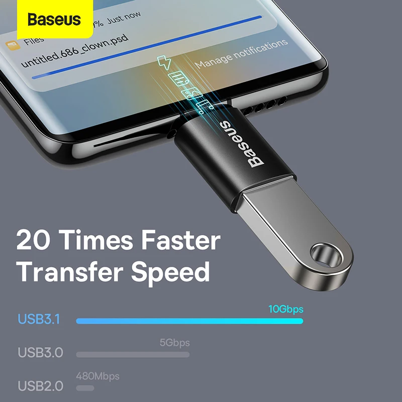 USB 3.1 OTG Adapter Type C Male to USB-A Converter 10Gbps For Macbook Xiaomi Huawei Samsung