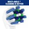 Replacement Brush Heads CrossAction Multi Angle Spare Dental Nozzles for Oral B Braun Electric Toothbrush D12/D16/DB4010/DB4510 4
