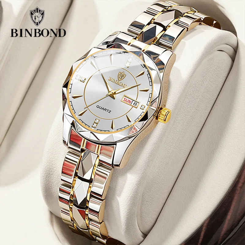 Luxury Women's Quartz Watch – Elegant Waterproof Design with Luminous Dial, Perfect Gift