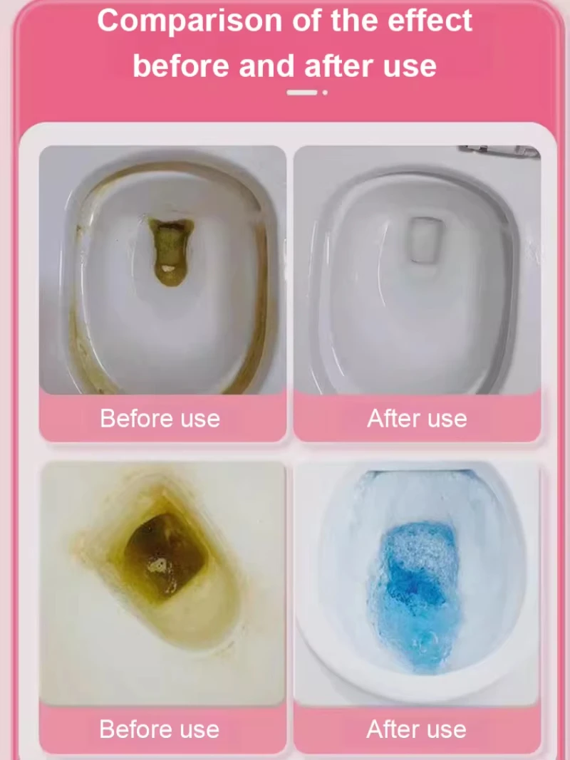 Toilet Cleaner Toilet Cleaner Perfume Toilet Cleaning Stick Multi Effect Deodorant Cleaner Strong Scale and Dirt Remover