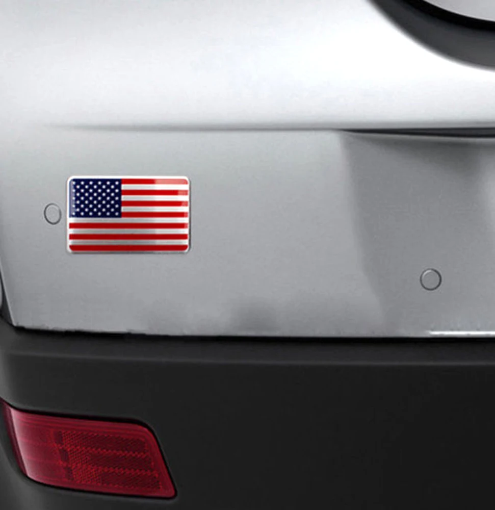 

1pcs 3D American Flag Car SUV Sticker Auto Decor Decal Badge Metal Aluminium Alloy Emblem 5 X 8cm Universal Car Accessories