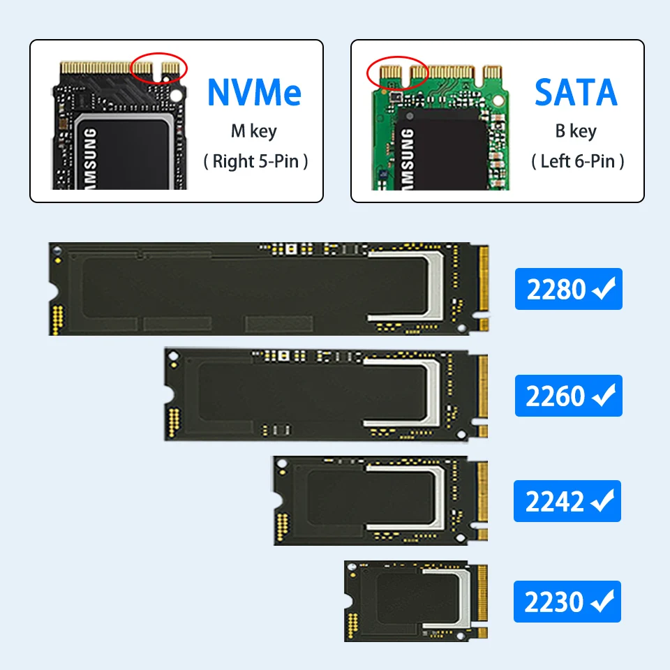 Orico-gabinete Ssd Externo Protocolos Duplos Gabinete M.2 Ngff Nvme Usb 3.2 tipo c Capa do Disco Rígido 10gbps Caixa de Armazenamento hd Casa - Imagem 3