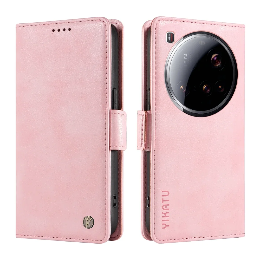 Luxury Magnetic Leather Wallet Phone Case with Card Slot