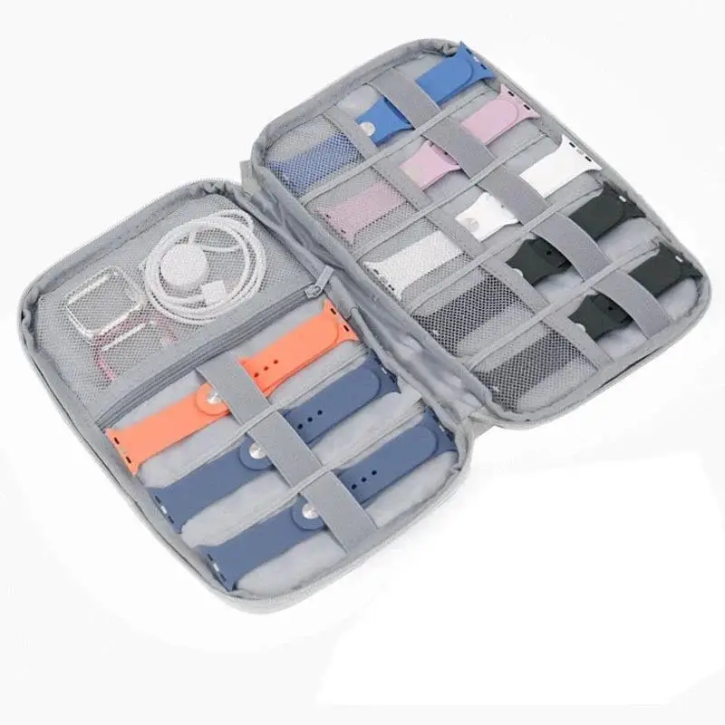 Watchband Box for Watch Strap Case Data Cable Travel Smart Watch Wriststrap Storage Bag