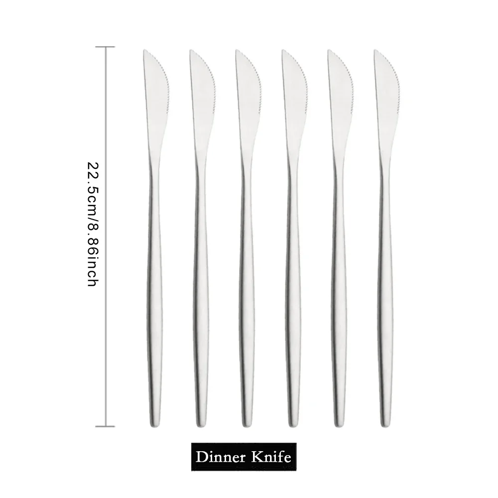 6Pcs Dinner Knife