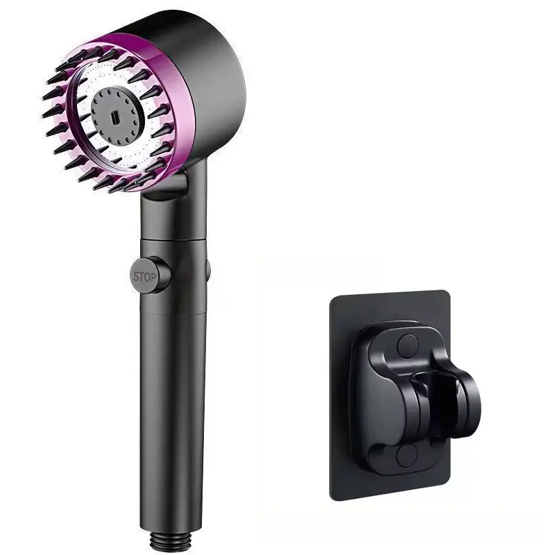 Shower for Bathroom Accessories Three Level Adjustment Showerhead Pressurization Head Massage Knobs Filter Set Showers Parts - Image 28