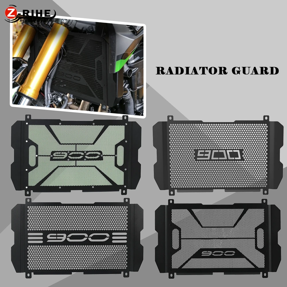 Unbranded Stainless Steel Radiator Grille Guard For Kawasaki Z900 2017-2024 – Black, Easy Fit, Performance Part