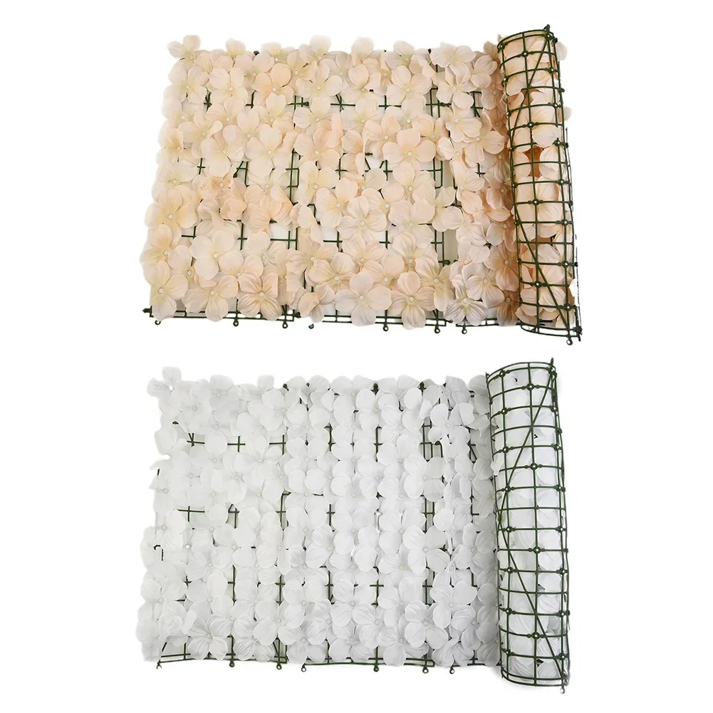 0.5*1M Artificial Privacy Flowers Hedge Cherry Blossom Fence Decoration Artificial Fence Home Garden Decoration Outdoor Wedding artificial flower fence decoration