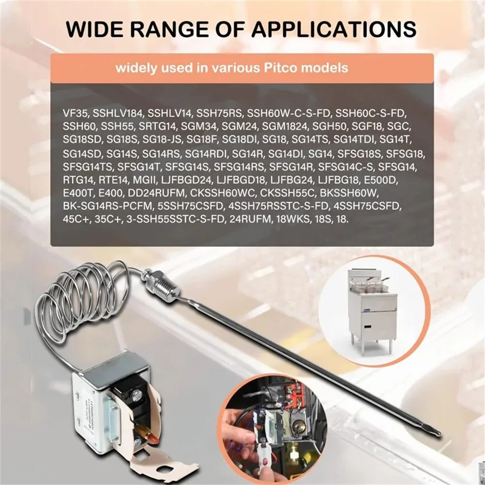 PP10084 High Limit Switch for Pitco All Gas Fryers Safety