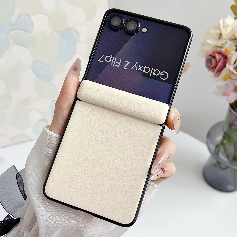 Solid Color PU Leather Magnetic Hinge Protective Phone Case - Anti-Fall Shockproof Cover