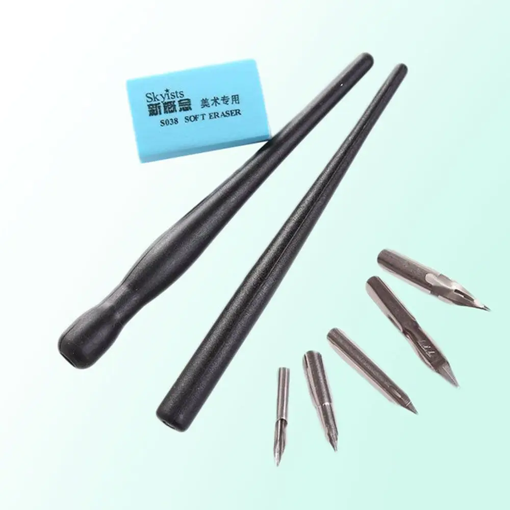 Art Pens Thermal Paper Eraser Pen Anime Eraser Drawing Tip Calligraphy Manga Pen Set Painting Tools