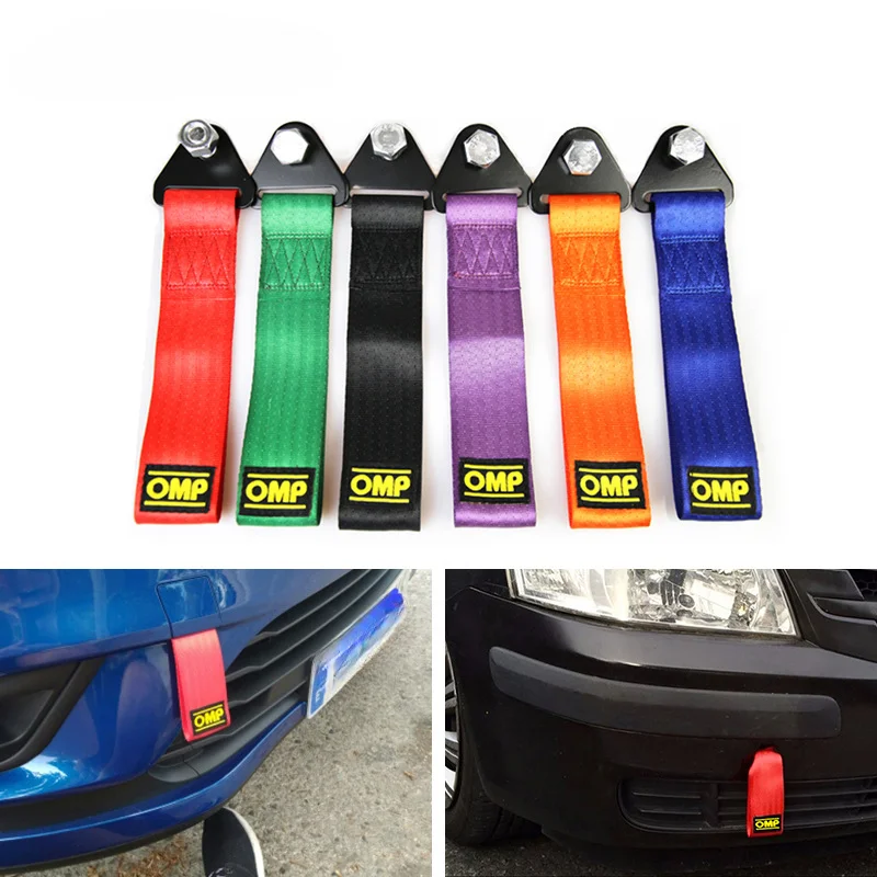 Nylon Tow Strap Universal Car Racing Tow Ropes for Maximum Bumper Trailer Towing Strength
