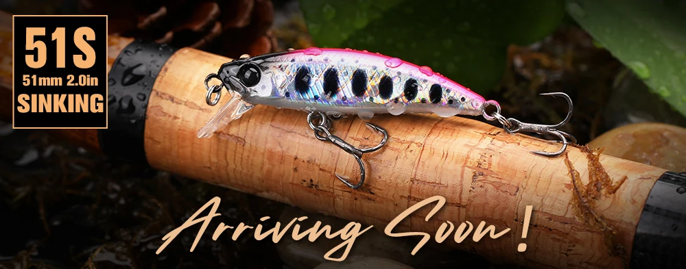 Description Picture 2 of itemTSURINOUA 46S 46mm 5g Bait Finesse Sinking Minnow Fishing Lure Jerkbait Intruder Trout Light Game Hard Bait Rockfish Swimbait