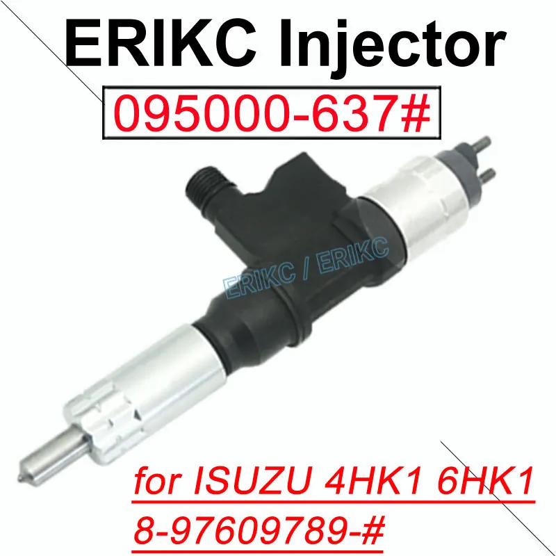 

095000-6370 NEW DIESEL COMMON RAIL CR FUEL INJECTOR 095000-6371 095000-6376 8-97609789-0 8-97609789-6 For ISUZU 4HK1 6HK1 Euro 4