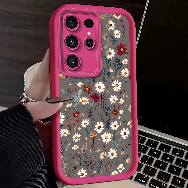 Retro Style Flower Phone Case – Vibrant Floral Design Protective Cover