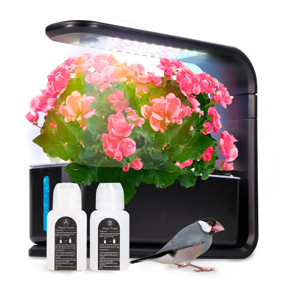 

3-Pod 1.2L Внутренний стол Гидропонная система Цветы Растение помидоры Овощи Умный ящик для выращивания с подсветкой для выращивания Воздушный насос Циркуляция воды для корней Беспочвенная гидропоника
