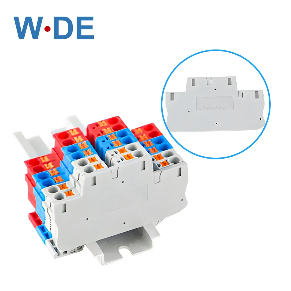 1 Piece D-PTTB2.5 End Cover for PTTB2.5 Din Rail Terminal Blocks din rail terminal block