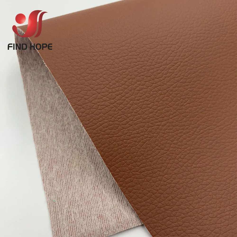 Litchi Leatherette PU Faux Leather Fabric for Upholstery and DIY Crafts