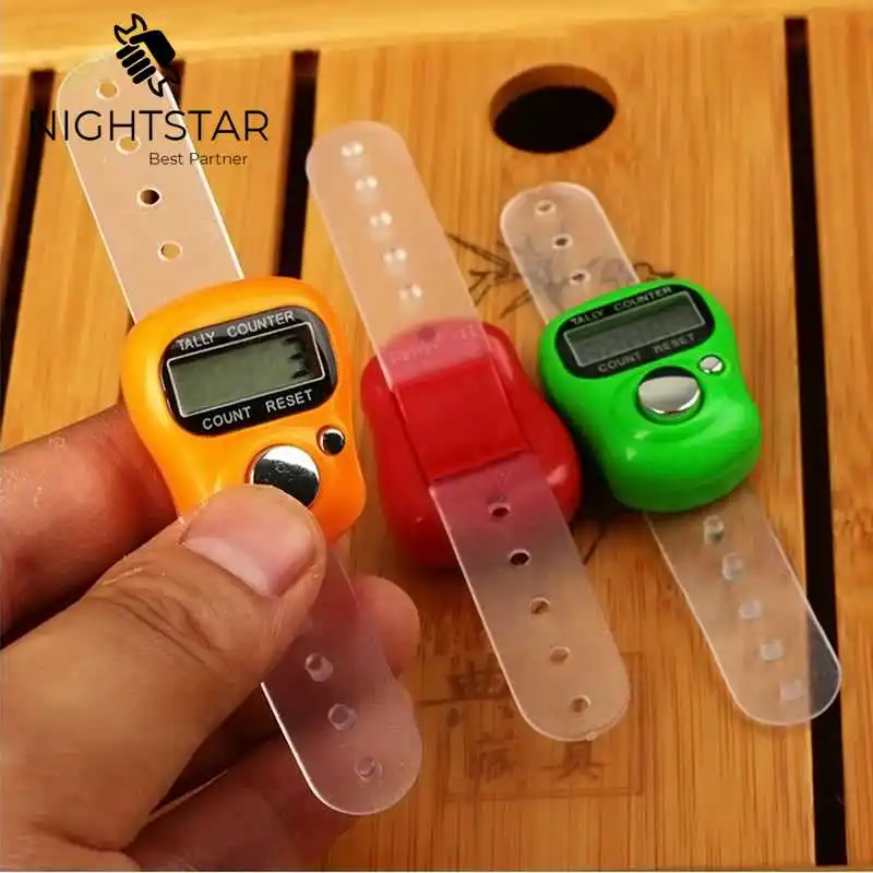 Mini Stitch Marker and Row Finger Counter LCD Electronic Digital Tally Counter for Sewing Knitting Weave Tool Random Color hand tally counter electronic counter