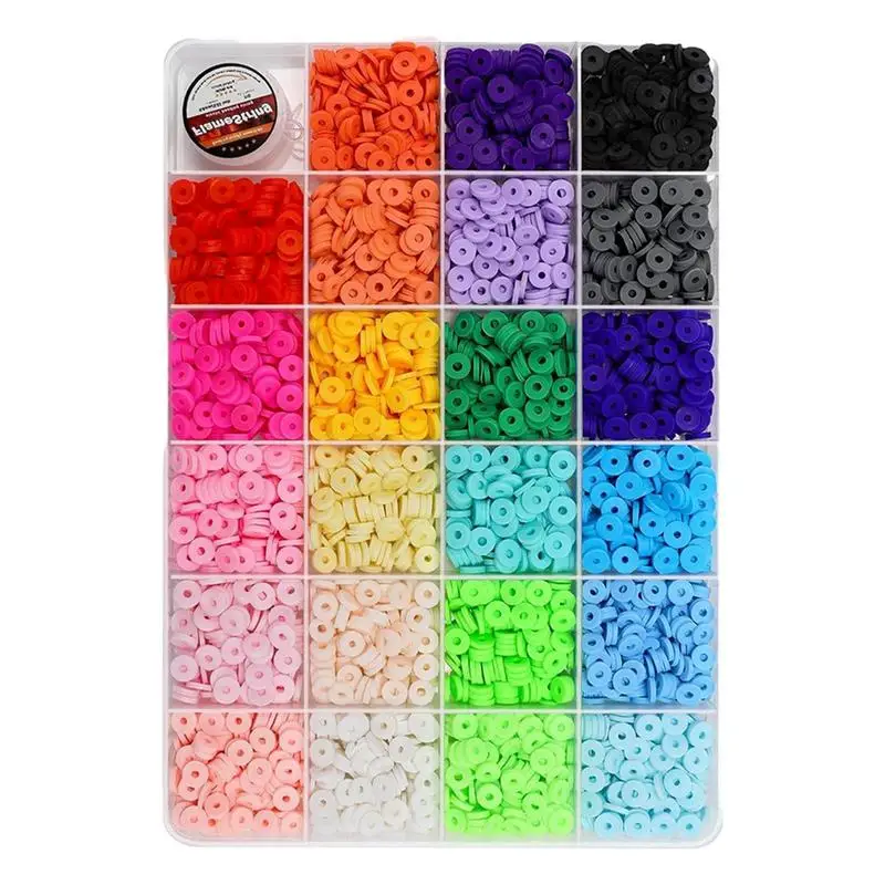 

Jewelry Making Clay Beads 2500pcs Multi-Function Jewelry DIY Clay Beads Creative Clay Beads DIY For Parent-Child Interaction For