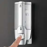 1 ชิ้นใหม่ปฏิบัติการ 350 มล. สบู่มือแชมปูจ่ายผนังติดอาบน้ำของเหลวจ่ายคอนเทนเนอร์สำหรับห้องน้ำห้องน้ำ 1