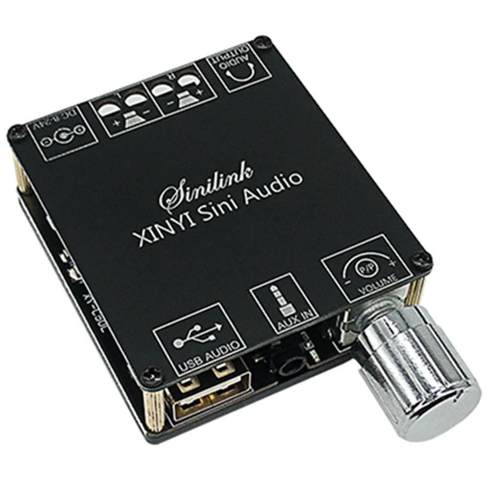 

XY-C50L Bluetooth 5.0 AUX Digital Power Amplifier Board 2X 50W Speaker Stereo Audio AMP Module Home Music