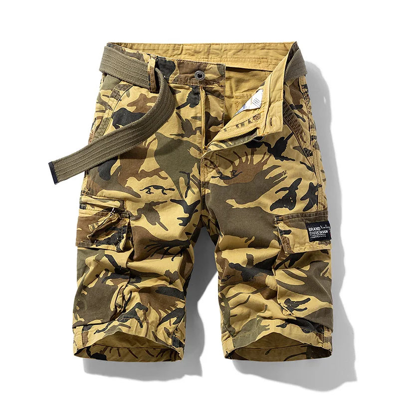 Multi-Color Workwear Shorts Men's Summer Camouflage Printed Loose Five-Point Casual Versatile Youth Straight Multi-Pocket Pants