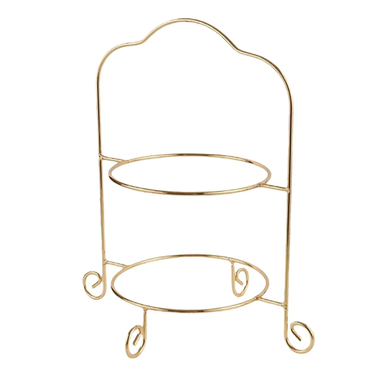 2 Tiered Cake Stand Classic Cookie Display Platter Decoration Wedding Display