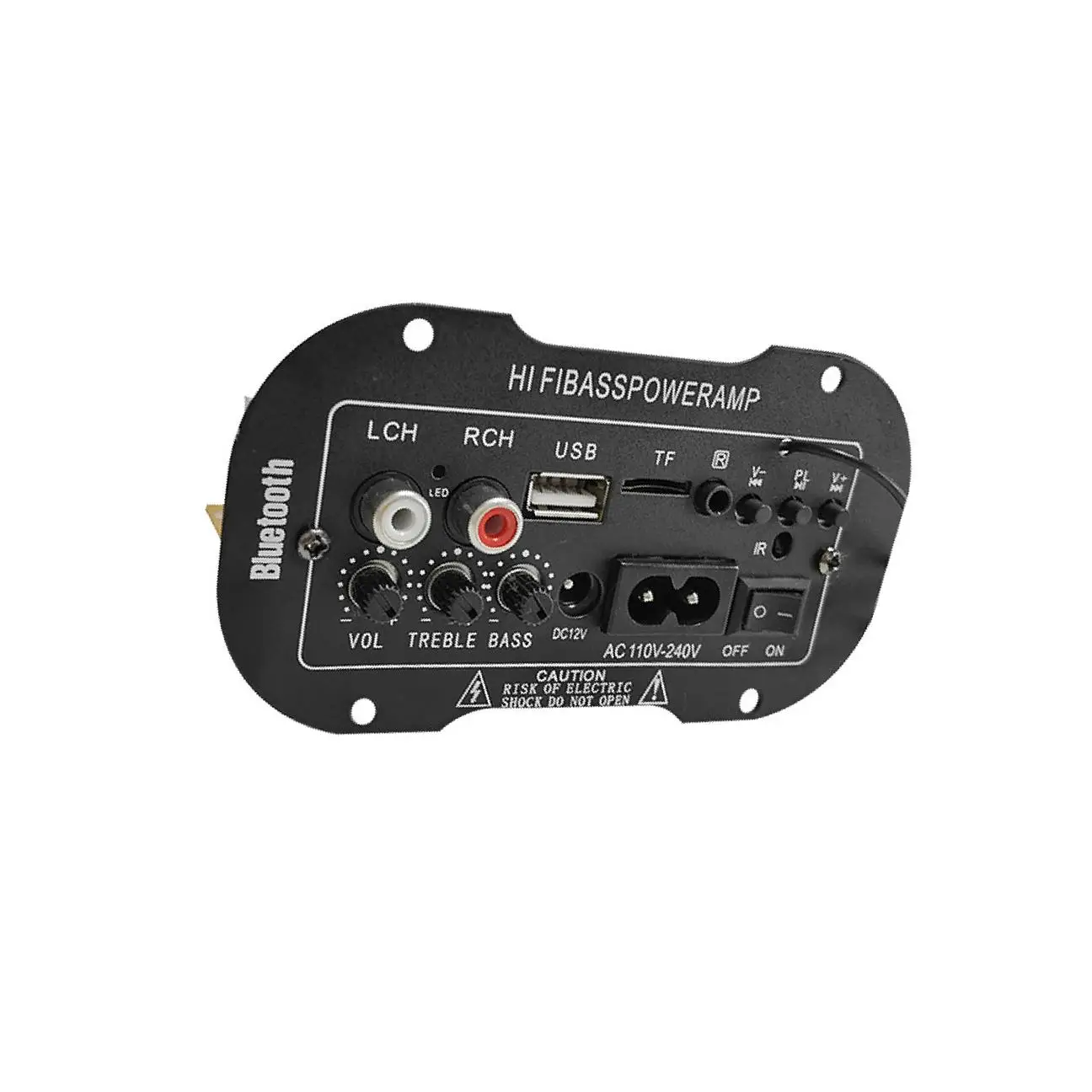 

Black DIY Digital Bluetooth Amplifiers Module Connect Treble And Woofers Simultaneously Small Size