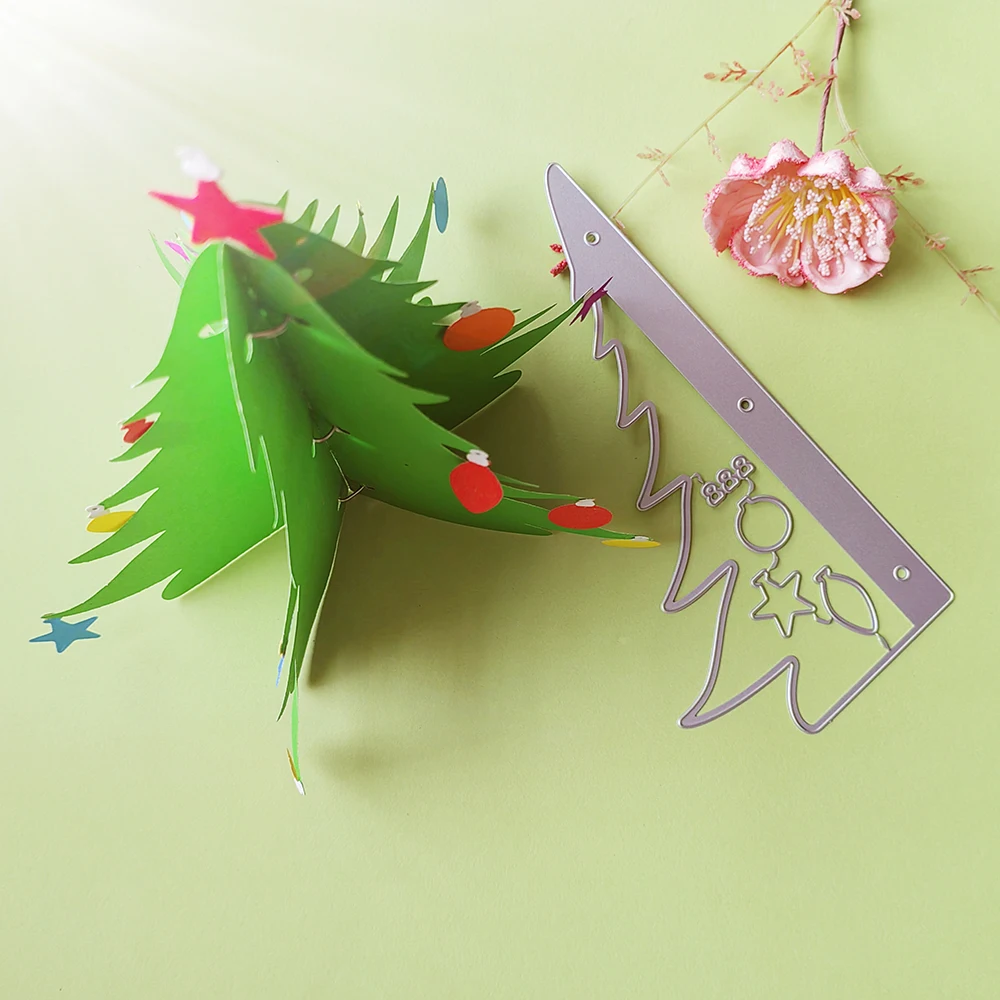 

New Christmas tree metal die-cutting dies scrapbook decoration embossed photo album decoration card making DIY crafts