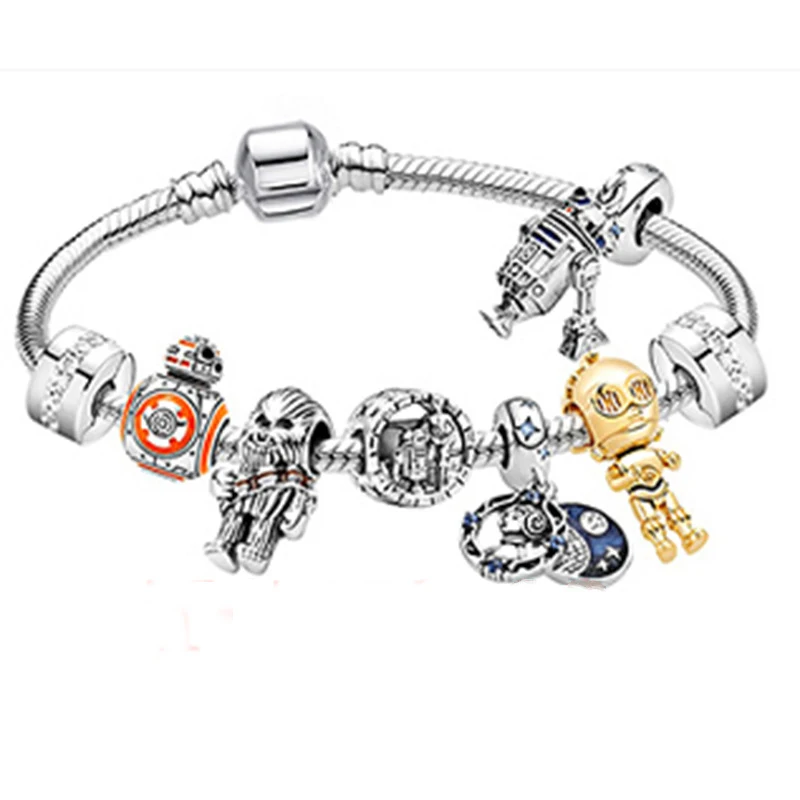 Leather Bracelet Pandora Bracelet Charms Star Wars STAR WARS