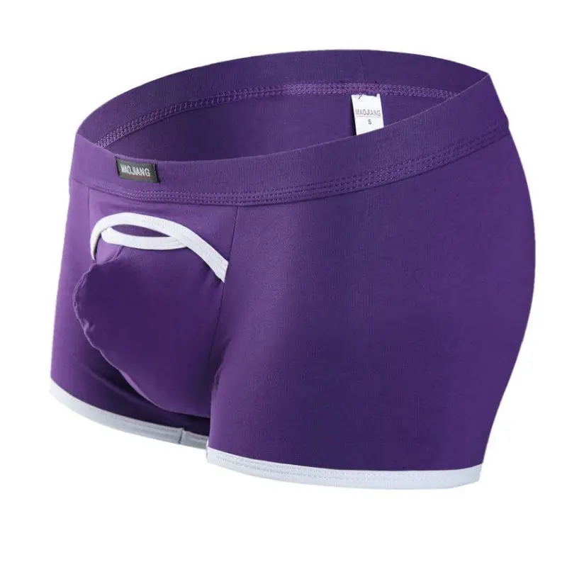 Cotton Underwear Men's Breathable Boxers U-Shaped Big Bag Breathable Comfortable Separate Elephant Trunk Sexy Lingerie Panties