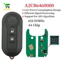 กุญแจรีโมท Liberty Flip PN A2C 86460000   4A ชิป 433.92MHz สําหรับ Fiat STRADA MOBI UNO FIORINO E MAIS 2/3 ปุ่มกุญแจรถ