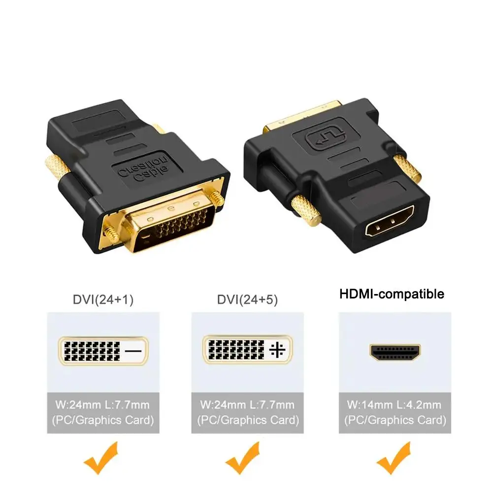 HD To DVI Adapter For TV Computer Connection