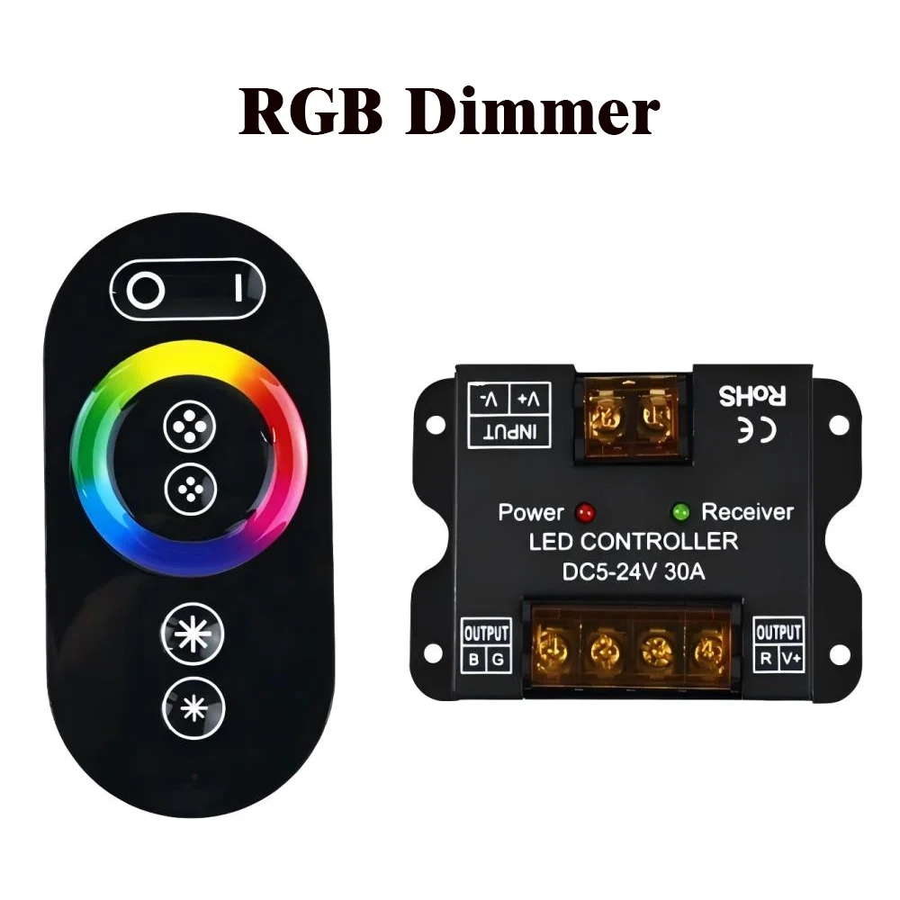 Wireless RF Touch LED Dimmer for Customizable LED Strip Lighting