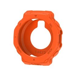 Durable Silicone Protective Watch Case with Scratch - Resistant Design and Secure Fit (Orange)